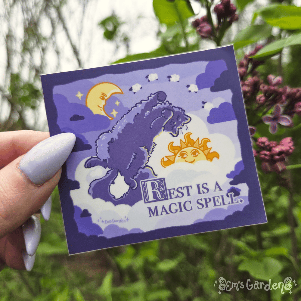 Image of Rest is a Magic Spell Vinyl Sticker