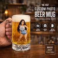 Image 1 of 16oz Customize UV Printed Beer Mug – Print Your Way!