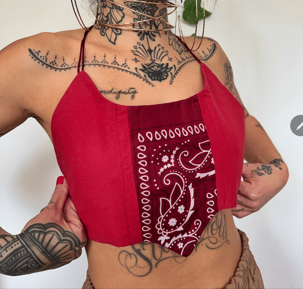 Image of the oxblood utility corset