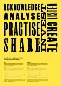 Doing the Work Manifesto – A3 Letterpress Print