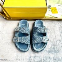 Image 1 of Fendi Denim Luxury Slides