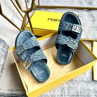 Image 2 of Fendi Denim Luxury Slides
