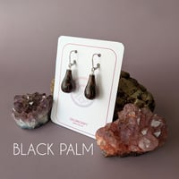 Image 4 of Hardwood and Sterling Silver Droplet Earrings I