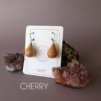 Image 5 of Hardwood and Sterling Silver Droplet Earrings I
