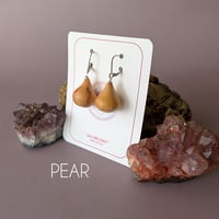 Image 4 of Hardwood and Sterling Silver Droplet Earrings II