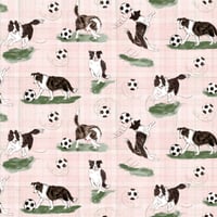 Image 1 of Soccer Dog Fabric