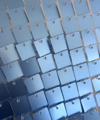 Matte Blue Sequin Wall