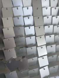 Matte Silver Sequin Wall