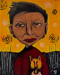 Image 1 of ORIGINAL 8x10 acrylic on stretched canvas ‘Monty & Elvira'