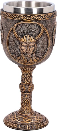 Image 2 of 👑The Armored Kingdom Loki's Shadow Trickster Goblet-Loki Norse God-Viking-Mythical Decor