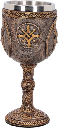 Image 3 of 👑The Armored Kingdom Loki's Shadow Trickster Goblet-Loki Norse God-Viking-Mythical Decor