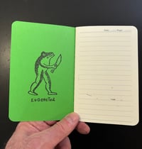 Image 2 of Eugene Teal Hand Stamped Pocket Notebook