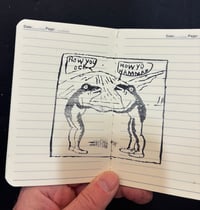 Image 3 of Eugene Teal Hand Stamped Pocket Notebook