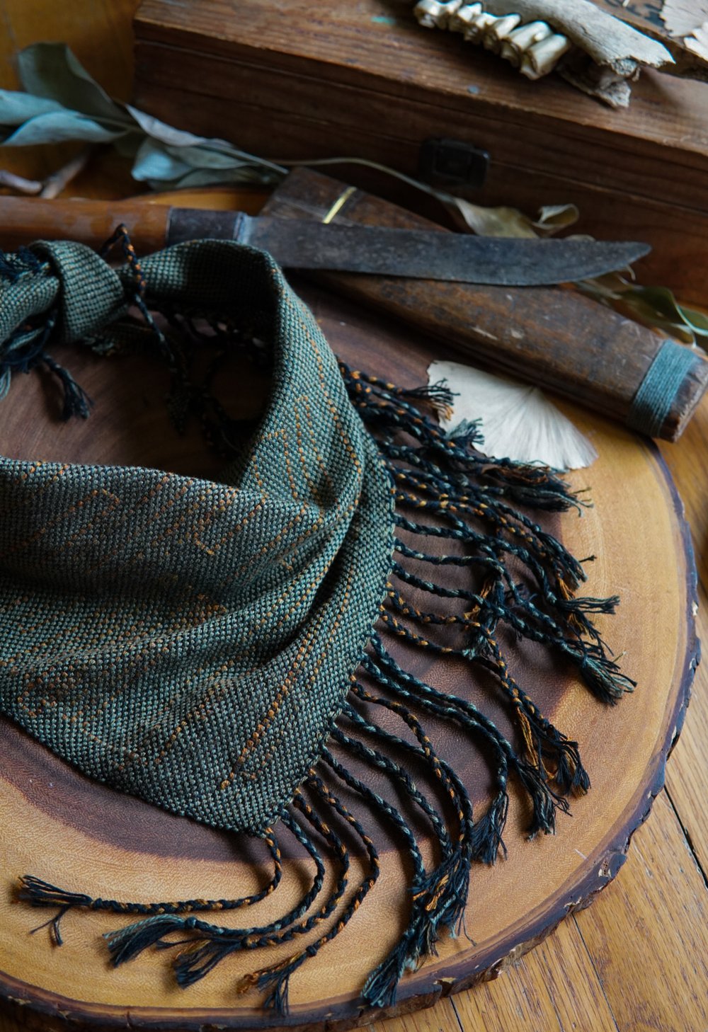 Image of Woven Kerchief  - Old Vines