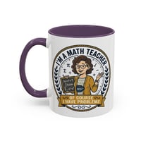 Image 5 of Teacher Coffee Mug - ‘Best Teacher’ Crest Accent Mug (11/15 oz)