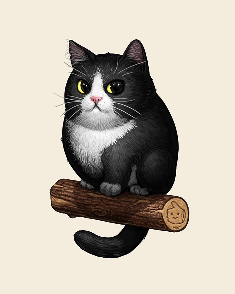 Image of Gatito Gordito I - Tuxedo