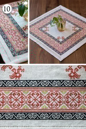 Image of Folk Embroidery Cross Stitch Kits