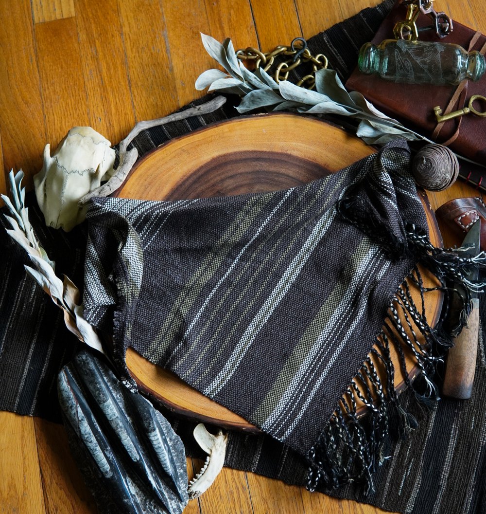 Image of Woven Kerchief  - Earthen