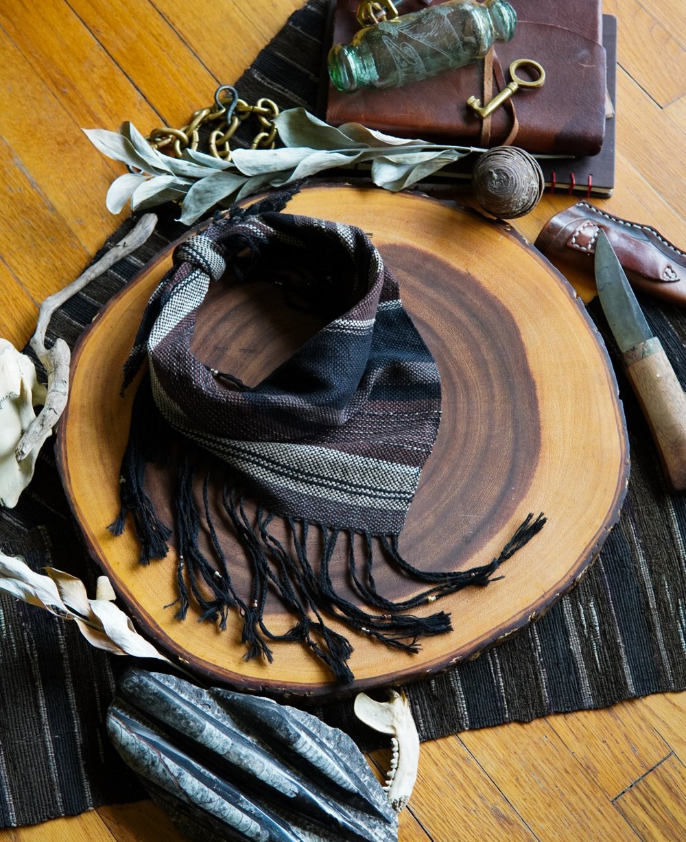 Image of Woven Kerchief  - Leather