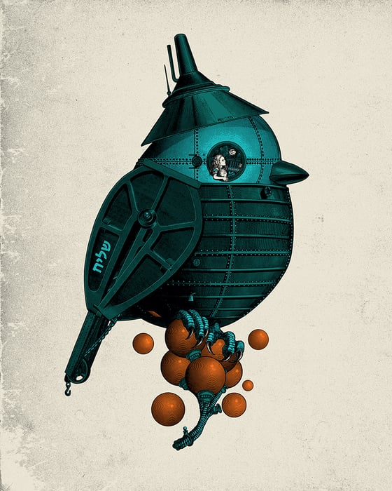 Image of Oak Titmouse (Rob Jones Blue)