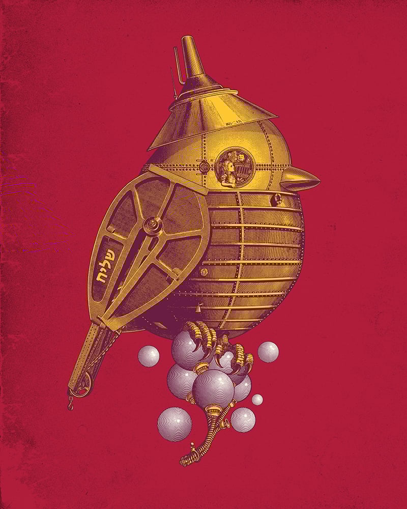 Image of Oak Titmouse (Rob Jones Blue)