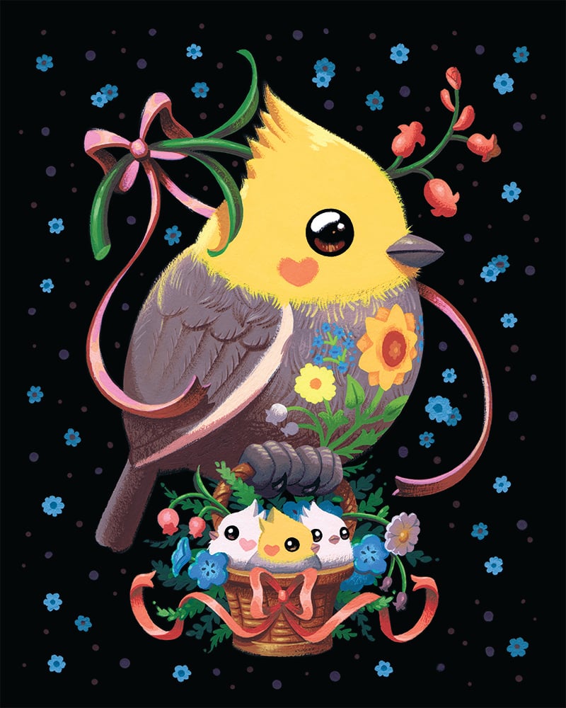 Image of Oak Titmouse (Becky Dreistadt Cockatiel)