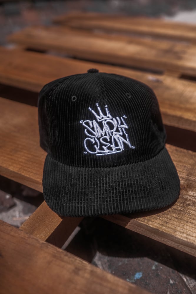 Image of Handstyle Simply Clean Corduroy Hat Black (PREORDER)
