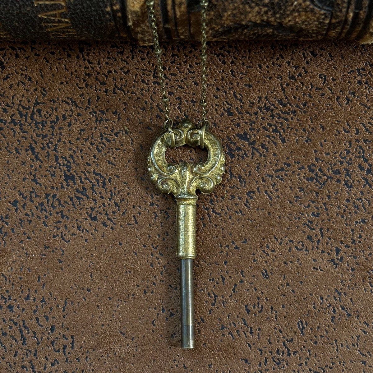 Antique Lamp Turn Knob "Key" Necklace