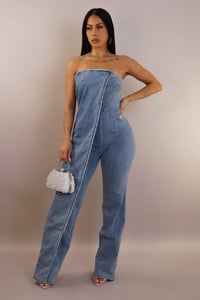 Image 1 of Denim Contour Jumpsuit