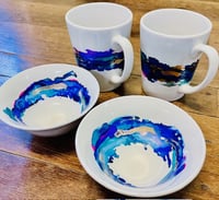 Image 3 of NEW Townsville Workshop 'Alcohol Ink Mugs' Set of 2