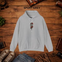 Image 4 of Faith Rose Hoodie — Christian Inspirational Floral Hooded Sweatshirt