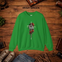 Image 6 of Faith Rose Sweatshirt — Christian Inspirational Floral Crewneck Sweatshirt 