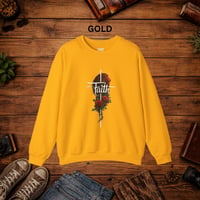 Image 7 of Faith Rose Sweatshirt — Christian Inspirational Floral Crewneck Sweatshirt 