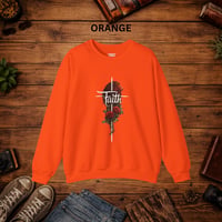 Image 8 of Faith Rose Sweatshirt — Christian Inspirational Floral Crewneck Sweatshirt 