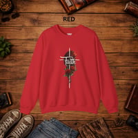 Image 10 of Faith Rose Sweatshirt — Christian Inspirational Floral Crewneck Sweatshirt 