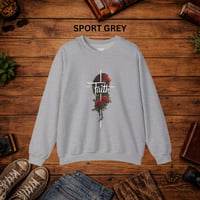 Image 12 of Faith Rose Sweatshirt — Christian Inspirational Floral Crewneck Sweatshirt 