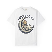 Image 1 of I Need My Space Astronaut on Moon T-shirt | Space Graphic Tee