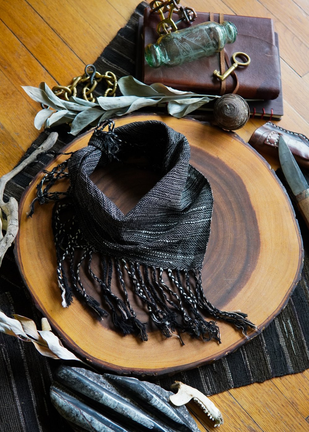 Image of Woven Kerchief  - Heather