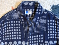 Image 2 of Japan Blue Jeans momotaro indigo dyed jacquard woven shirt, size S
