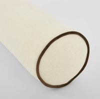 Image 2 of Avoca Bolster Cushion - Ivory with Chocolate Piping