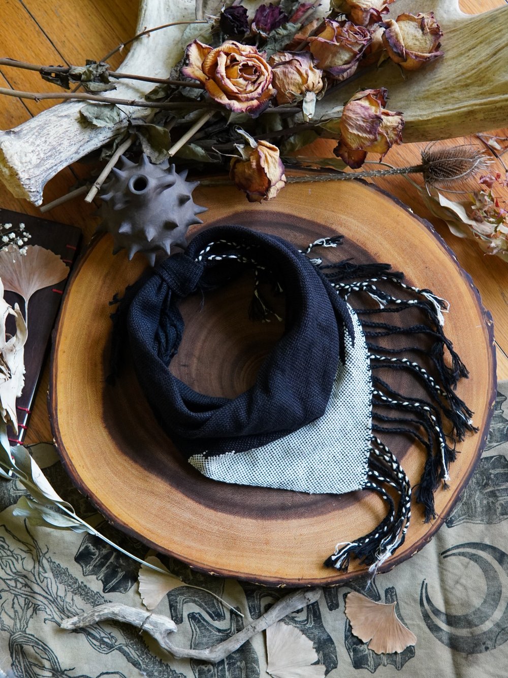 Image of  Woven Kerchief  - Fade Black