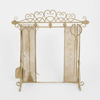 Image 2 of Amour Firescreen with Tools - Gold