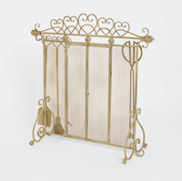 Image 5 of Amour Firescreen with Tools - Gold