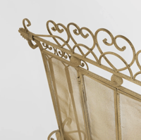 Image 7 of Amour Firescreen with Tools - Gold
