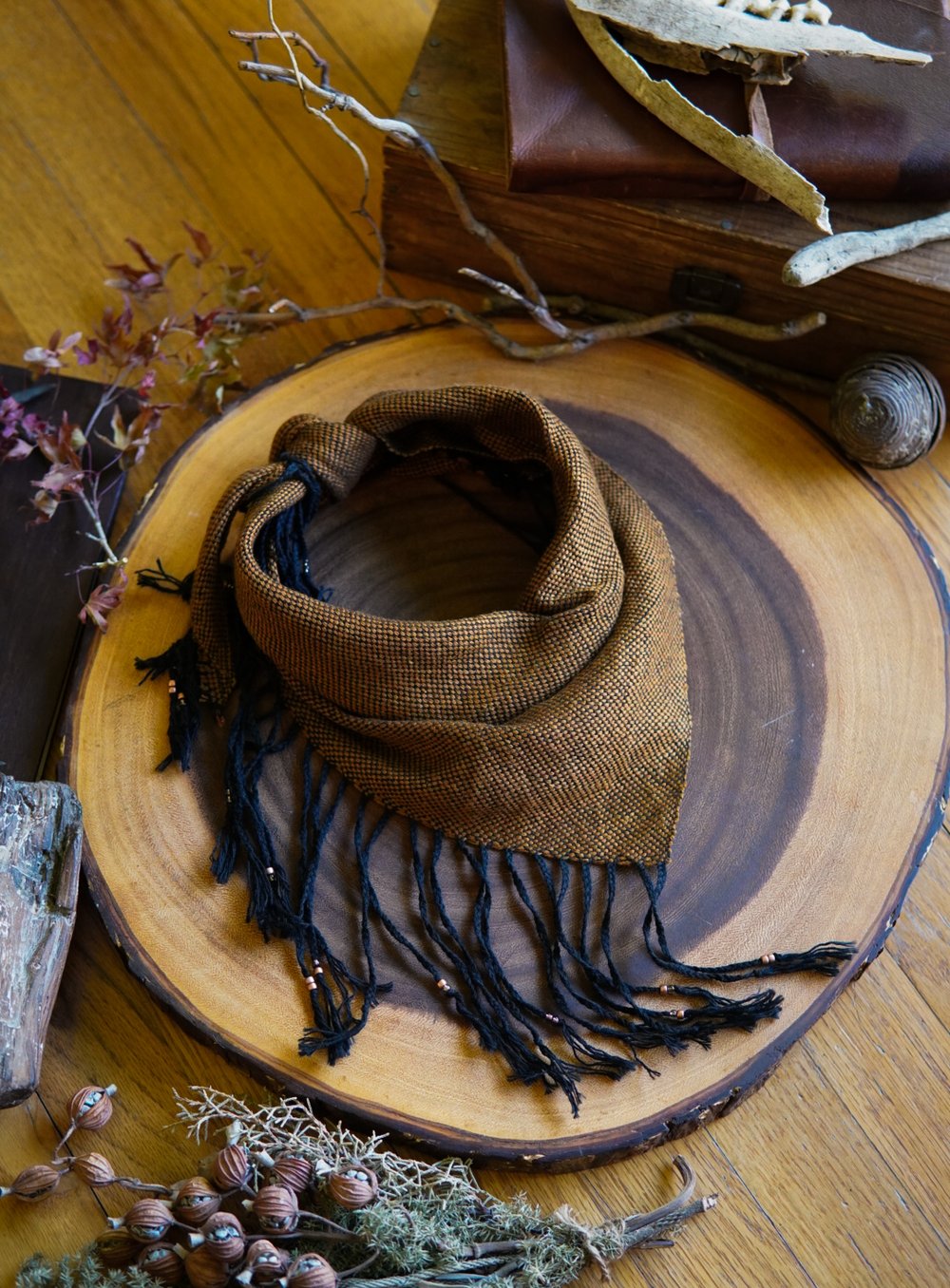 Image of Woven Kerchief  - Brass