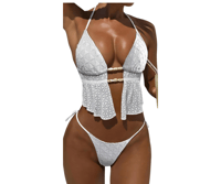  Ivory Lace Swim Set