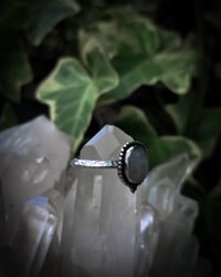 Image 3 of Oval moonstone with little ball details 