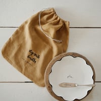 Image 2 of soft ochre bread bag 