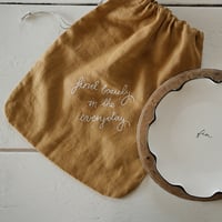 Image 1 of soft ochre bread bag 