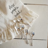 ruffled linen towel - slow, simple sweet
